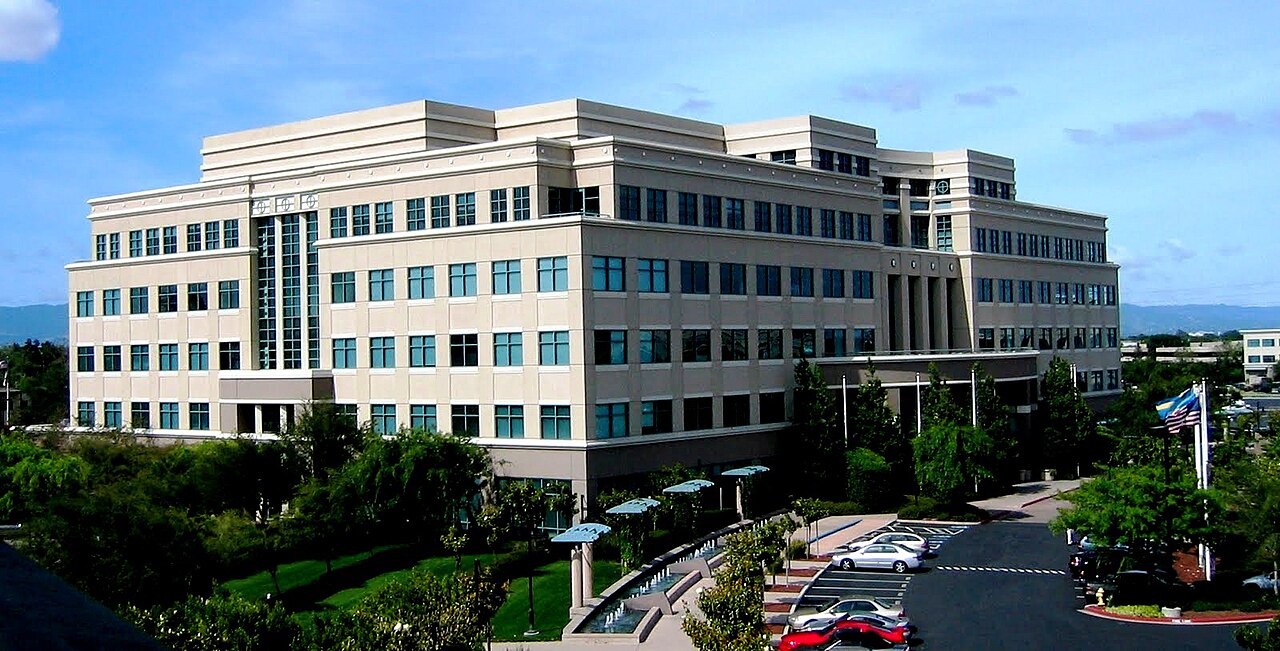 Cisco Systems headquarters Building 10 on the San Jose main campus, the networking vendor whose Catalyst SD-WAN Manager zero-day vulnerability is being exploited against enterprise tech infrastructure