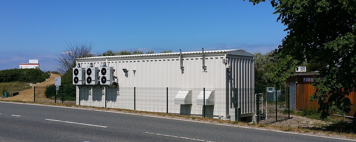 A submarine cable landing station building, the shore end of the subsea fibre systems involved in this network outage and tech infrastructure report