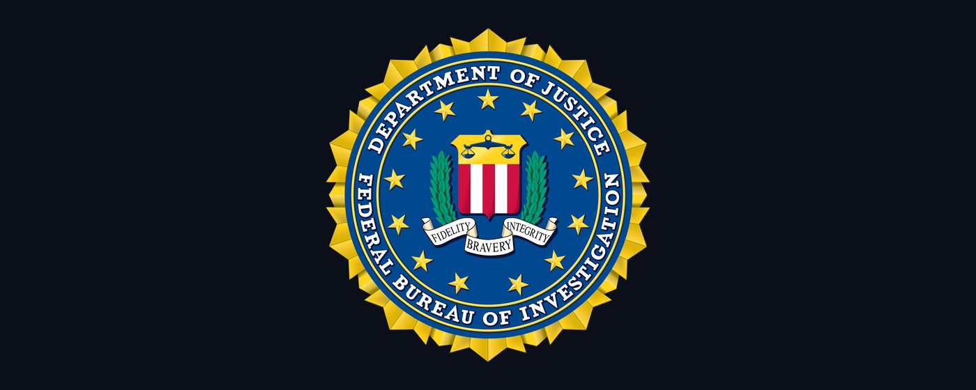 Official seal of the Federal Bureau of Investigation, the agency that seized seven domains supporting the MicroScan and FishHub intrusion tools