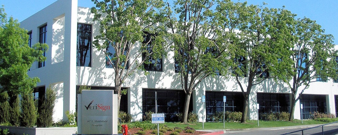 Verisign offices, the Root Zone Maintainer whose server infrastructure signs and publishes the DNS root zone at the centre of this tech infrastructure story