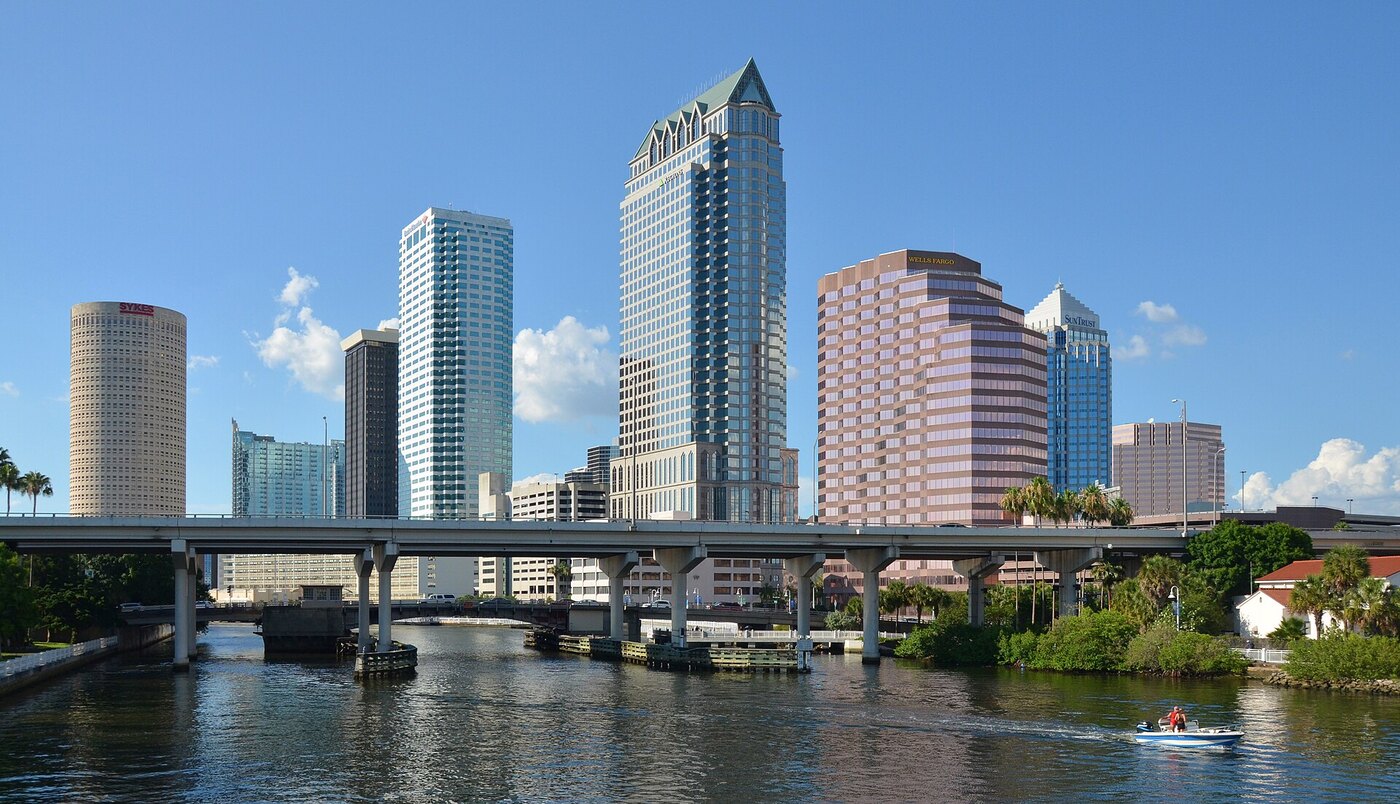 Downtown Tampa, Florida, where ConnectWise is headquartered, illustrating the enterprise IT news story on the Cloud Backup application credential compromise