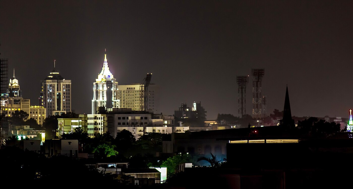 The Bengaluru skyline at night, home city of certificate authority eMudhra, whose compromised CA keys triggered emergency tech infrastructure fixes across browsers
